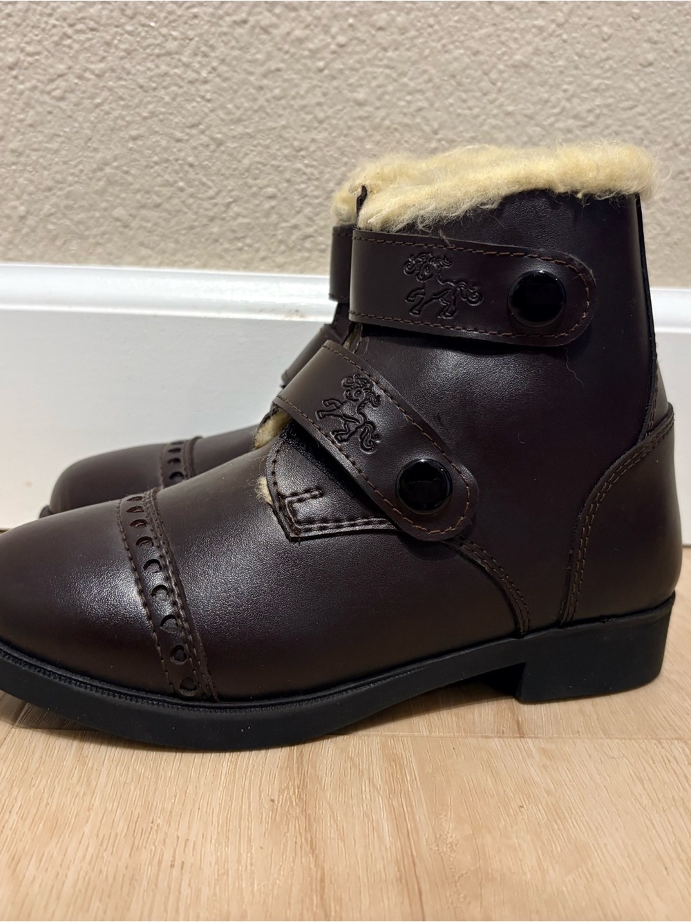 Kids Winter Paddock Boots by Belle and Bow.